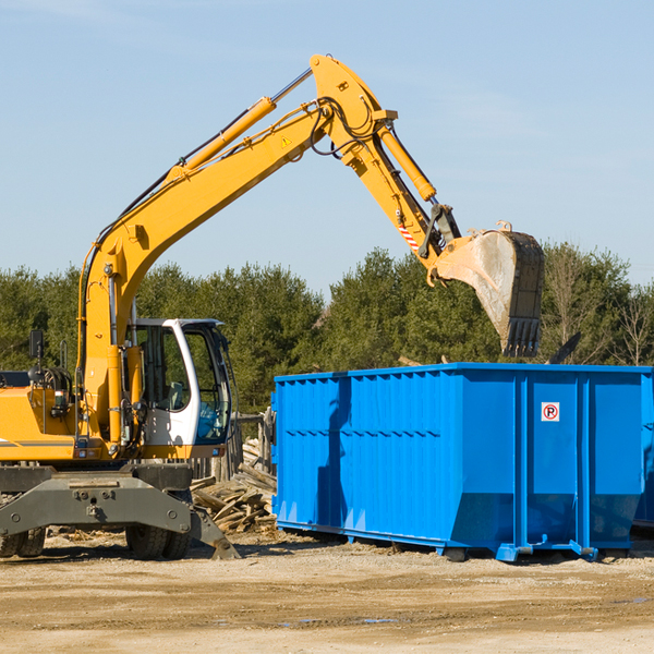 can i choose the location where the residential dumpster will be placed in Exeter WI